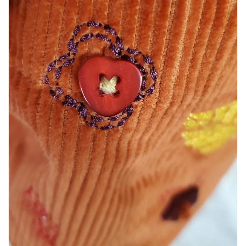 Baxter & Wells Corduroy Fall Vest Cottage Core Autumn Burnt Orange Size 2XL - Picture 7 of 16